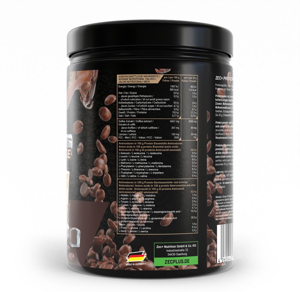 Zec+ Nutrition Protein Coffee (450g) Iced 450 g Pulver
