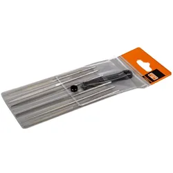 Irimo, Raspel + Feile, Nadelfeilensatz, Bastardhieb, ohne Heft 140 mm – 6-teilig (Hieb 0, 140 mm)