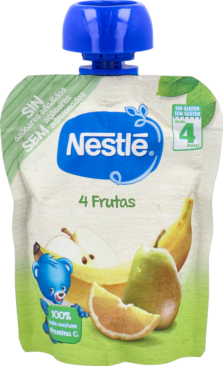 Nestle nestle naturnes pouch 4 frutas 90 g