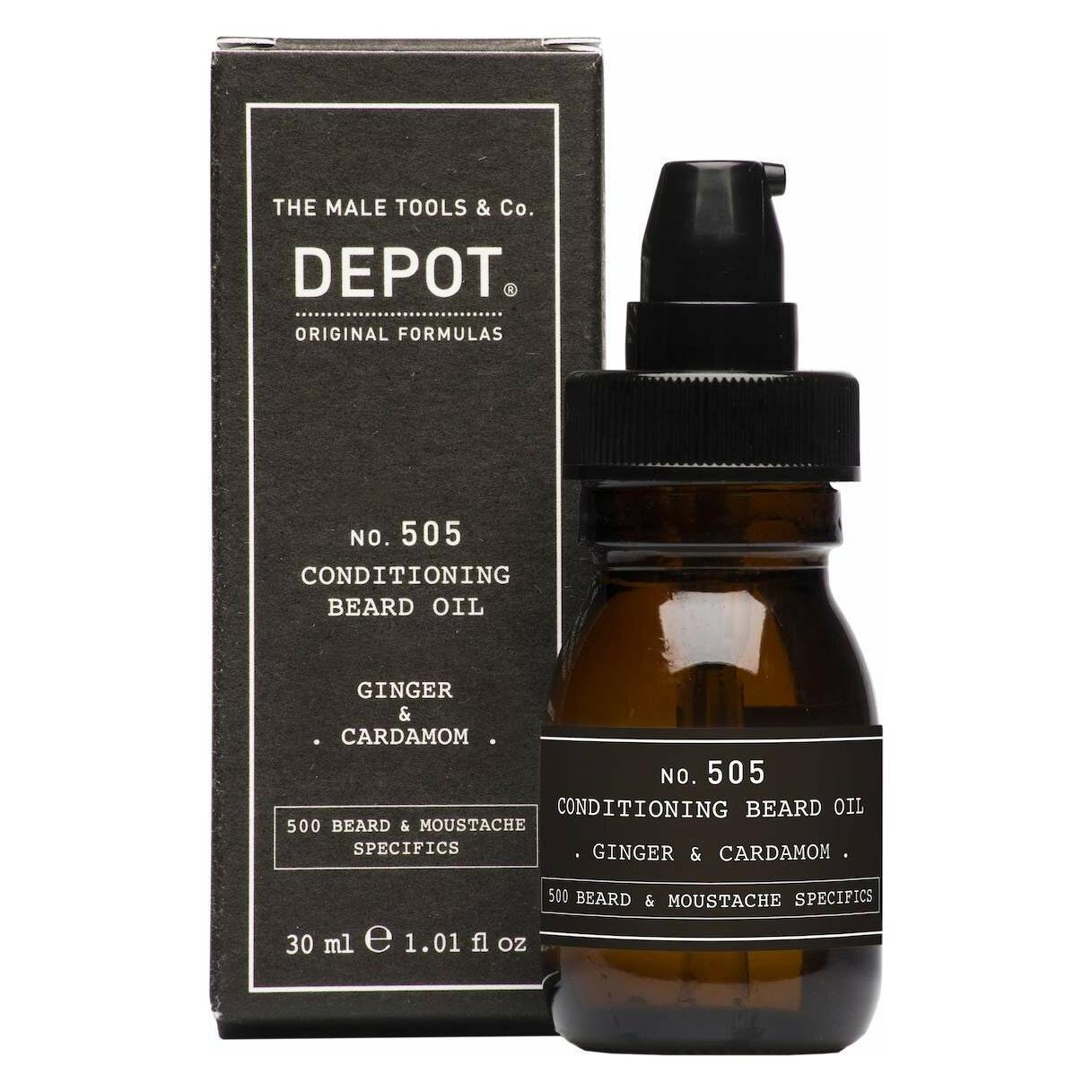 Depot No. 505 Conditioning Beard Oil - Ginger & Cardamom 30 ml Bartöl (30 ml) (D505Ginger)