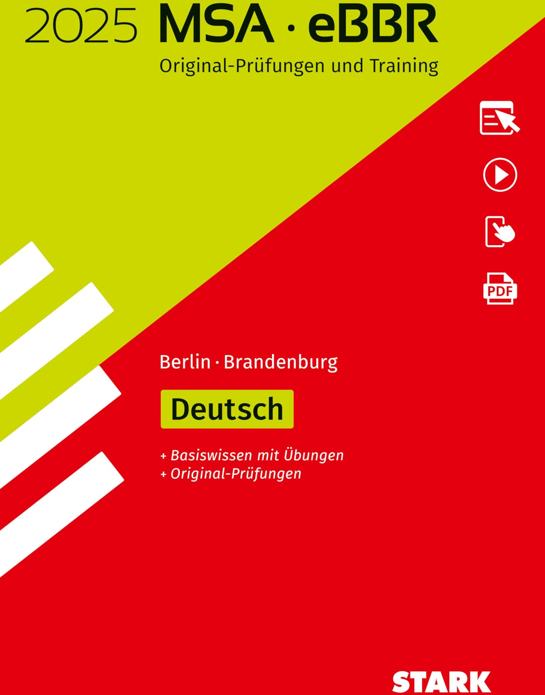 STARK Original-Prüfungen und Training MSA/eBBR 2025 - Deutsch - Berlin/Brandenburg - Preis vom 11.10.2026 03:10:56 h