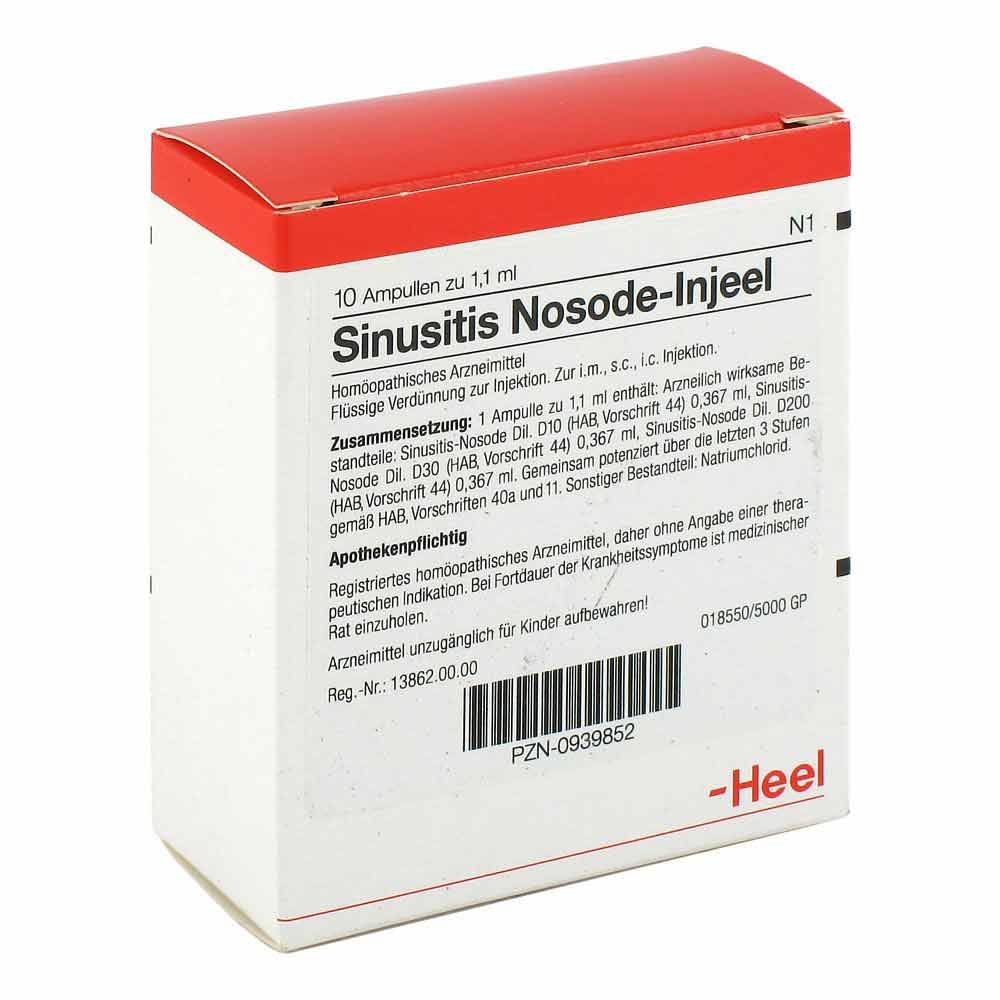 Biologische Heilmittel Heel GmbH Sinusitis Nosode Injeel Ampullen 00939852