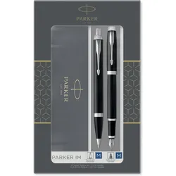 Parker, Schreibstifte, Füllfederhalter DuoSet IM C.C. Schwarz (2x)