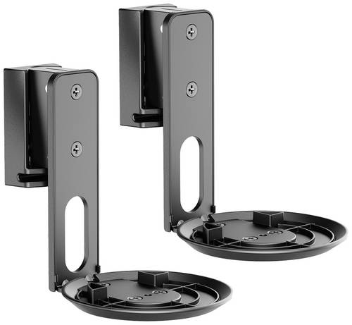 My Wall HS40L Lautsprecher-Wandhalterung Drehbar, Neigbar Schwarz 2St.