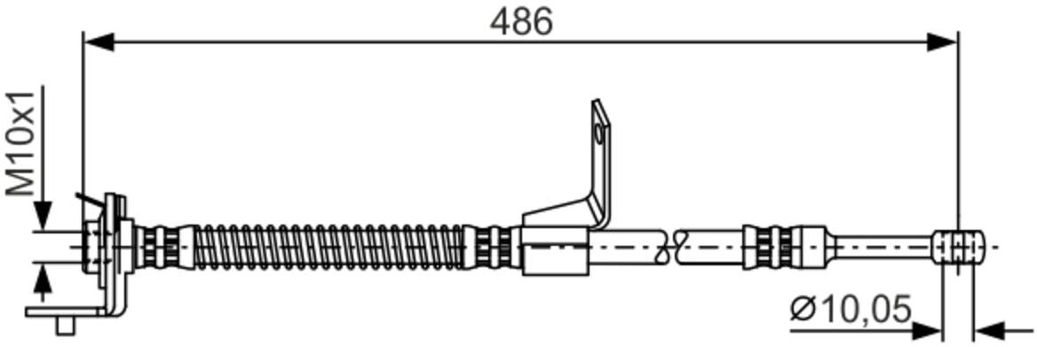 Bremsschlauch BOSCH 1 987 481 372