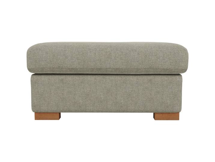 Hocker Malia Beige, Natur Polyester/Polypropylen Stoff, Nusbaum B 92 H 47 cm - Hocker