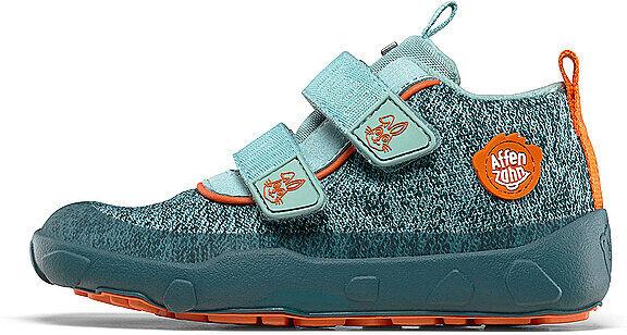 AFFENZAHN Kinder Barfußschuhe - Sneaker KNIT HAPPY Hase hellgrün   27 27