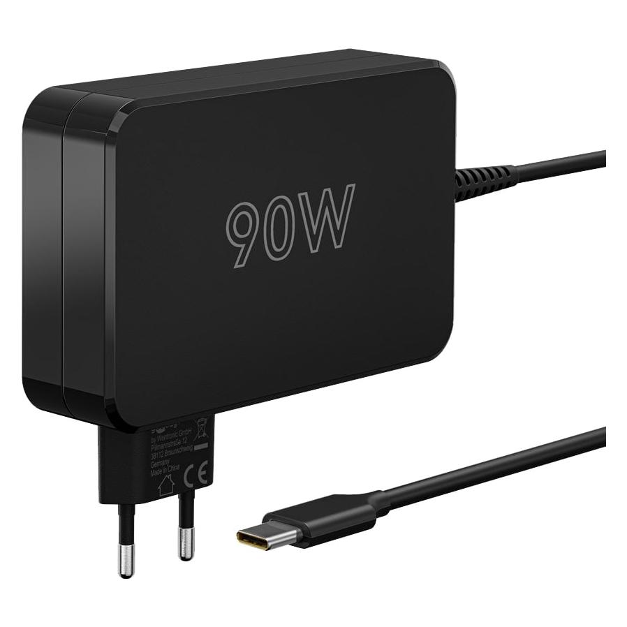 Goobay USB-C-Ladegerät für Laptops 90 W schwarz (90 W) (65420)