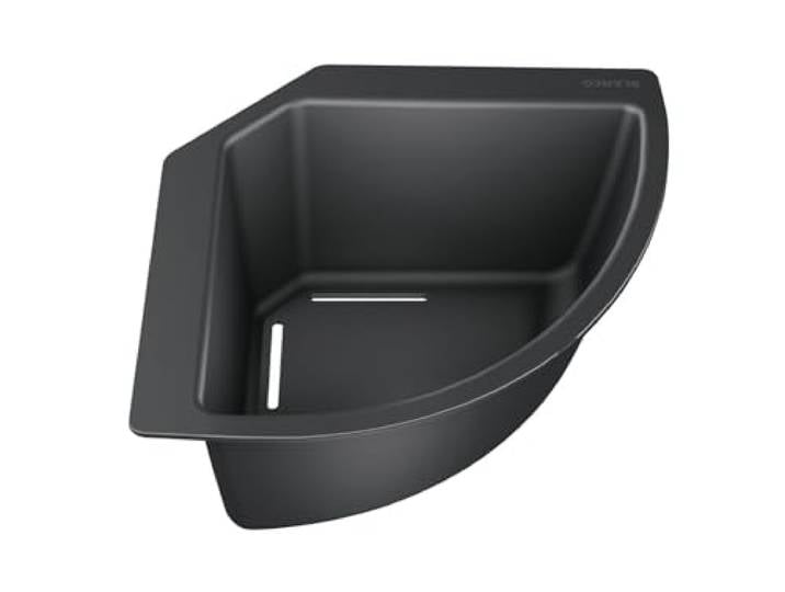 BLANCO 235866 Récipient d’Angle pour Aliments et Vaisselle 1 Pièce Noir 215 x 215 mm