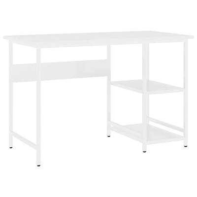 Helloshop26 - Computertisch Arbeitsplatz Computermöbel Computerarbeitsplatz 105 x 55 x 72 cm MDF und Weißmetall 02_0023709