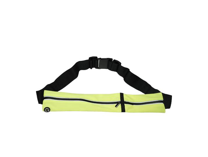 Laufgürtel 2 Fächer 65 - 121 cm gelb/schwarz