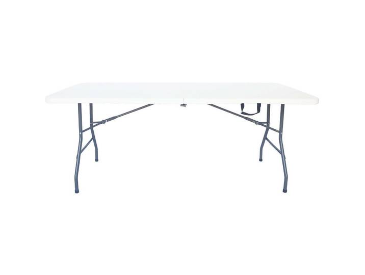Habitat Garten Gartentisch foldy weiss, Weiß, Kunststoff, 74x74x181 cm, Gartenmöbel, Gartentische, Klapptische