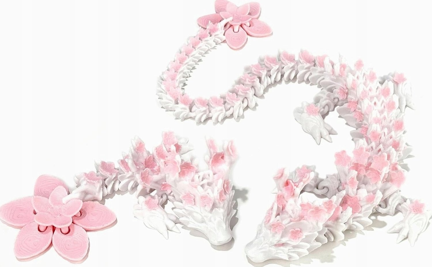 2x Flexibele 3D Draak Figuren - Decoratie en Speelgoed voor Kinderen