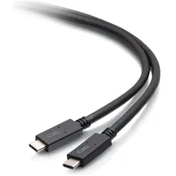 C2G 6ft (1.8m) USB-C Male to USB-C Male (1.80 m, USB 3.2 Gen 1, 100 W), USB Kabel