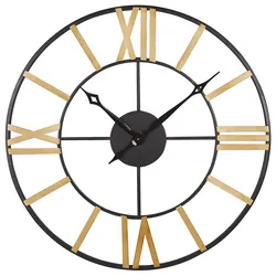 WANDUHR Metall schwarz/gold Valsot