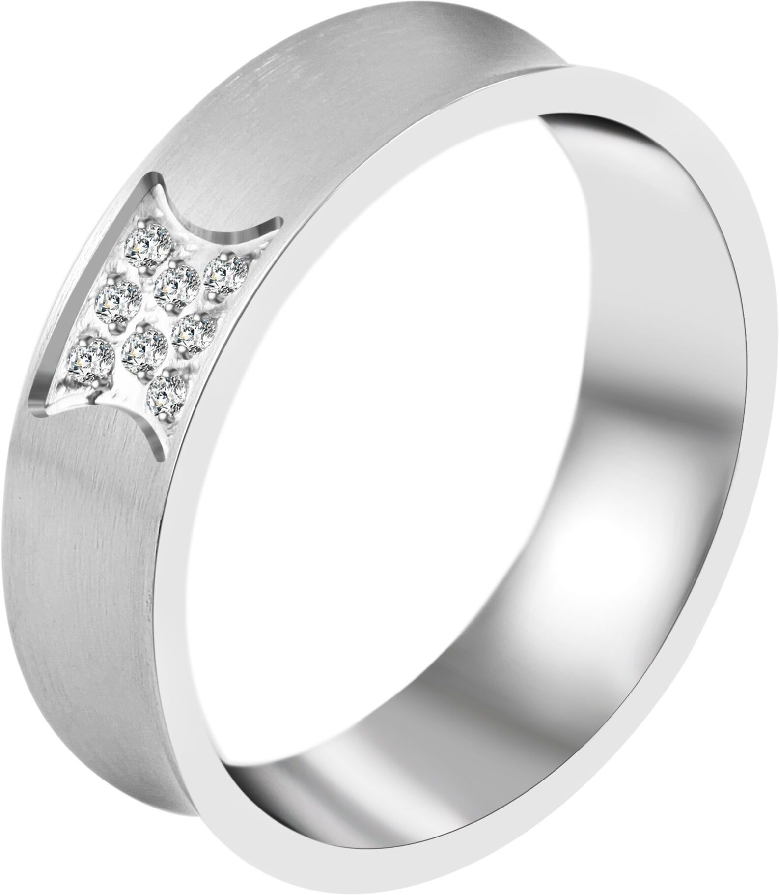 Fingerring AKZENT "Perfect Match, langlebig" Gr. 62, silber (silberfarbig), Fingerringe, Damen, 62, Edelstahl, Fingerring