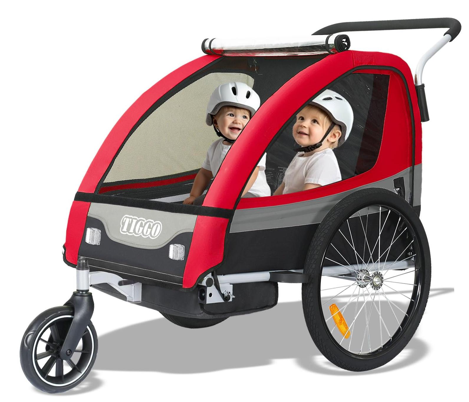 Kinderfahrradanhänger 2-in-1 - Jogger-Set - Maximale Belastung: 40 kg