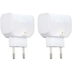 2er Set LED Wand Leuchten Nacht Licht Kinder Zimmer Tages-Licht Stecker Lampen