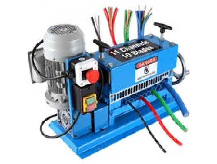 VEVOR Machine à Dénuder Électrique 370 W Pince à Dénuder Fils 1,5-38 mm, 27 m/min Haute Efficacité de Dénudage Machine à Dénuder des Câbles Outil Professionnel pour Récupération Recyclage Fil Cuivre