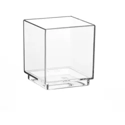 Starpak 30 Fingerfood - Schalen, PS eckig 55 ml 4,7 cm x 4,2 cm x 4,2 cm glasklar
