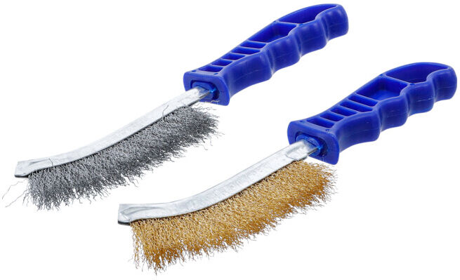 BGS Jeu de brosses à fils Fil en acier et laiton 260 mm 2 pièces ; BGS technic (71033)