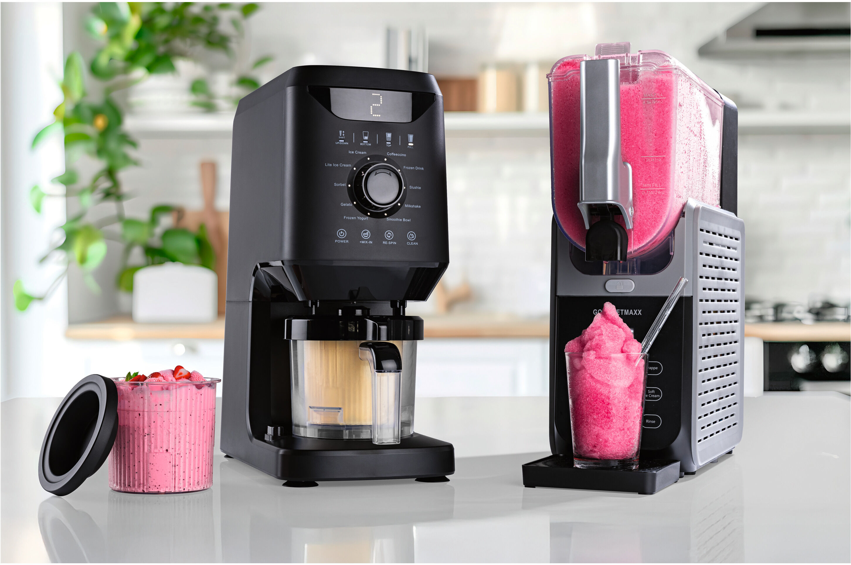 GOURMETMAXX Slushy Ice Maker 200W schwarz/grau
