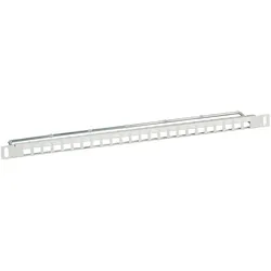 EFB 37586.1 Verteilerfeld 19” 0, 5HE, 24-Port, grau RAL7035 375861