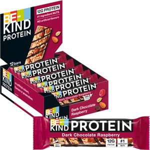 BE-KIND Proteinriegel Protein, 12 Riegel, Dark Chocolate Raspberry, je 50g, pro Riegel 12g Protein