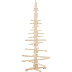 vidaXL Holz-Weihnachtsbaum zur Dekoration 150 cm Massivholz Kiefer