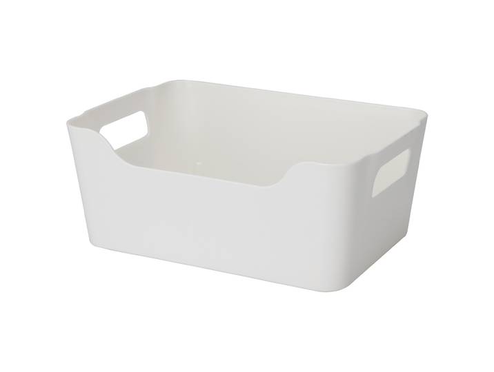 Box aus Kunststoff mit Grifföffnungen, praktische Aufbewahrungsbox