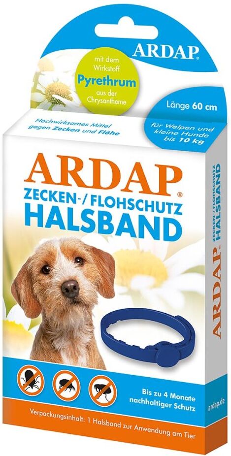 Ardap Zecken-/flohschutzhalsb.kl.hun.+welp.b.10 kg 1stk