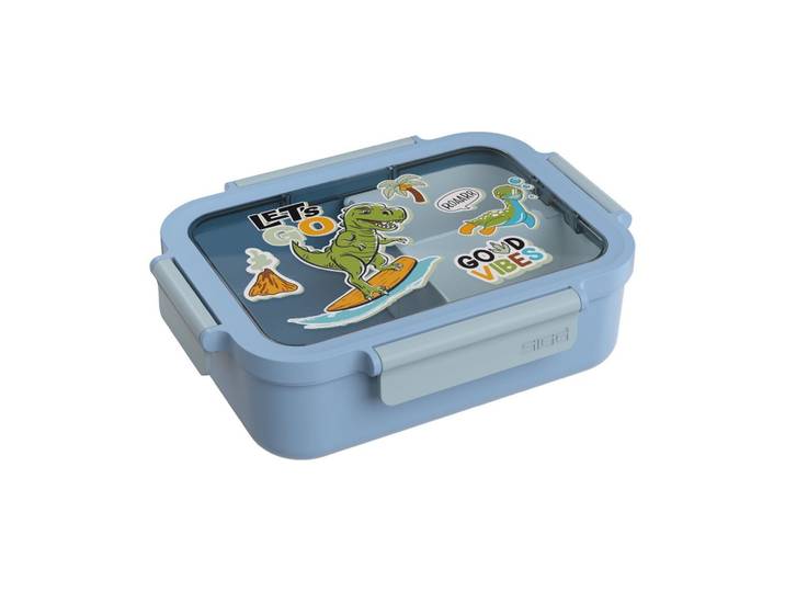 Lunchbox SIGG NIMO KIDS LUNCHBOX LET'S GO , hellblau, Polyprophylen (PP), Lebensmittelaufbewahrungsbehälter, Lunchbox