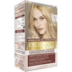 2x L'Oréal Paris, Haarfarbe, Excellence Universal Nude (9U Very Light Blonde)