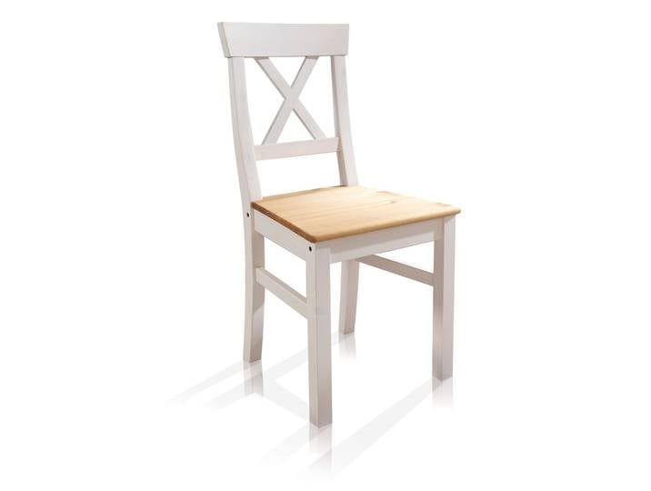 BORNHOLM Esstischstuhl, Material Massivholz, Kiefer weiss /