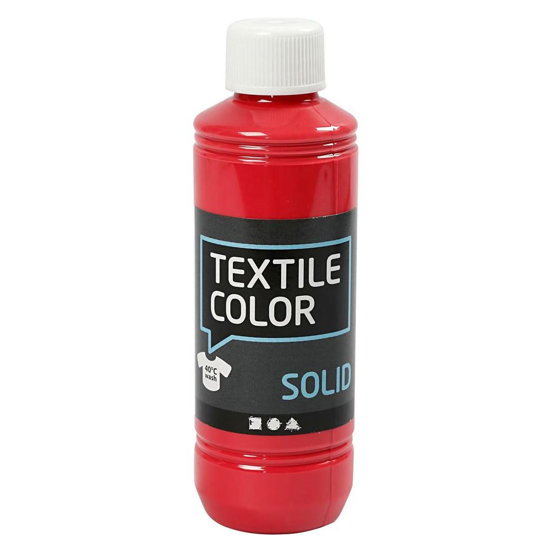 Creativ Company Textile Paint, opaque, red, 250 ml/ 1 bottle (250 ml) (7034616)