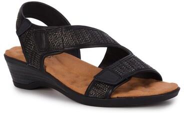 Women's Kimmi Sandal by Ros Hommerson in Black Raffia (Size 10 1/2 M)