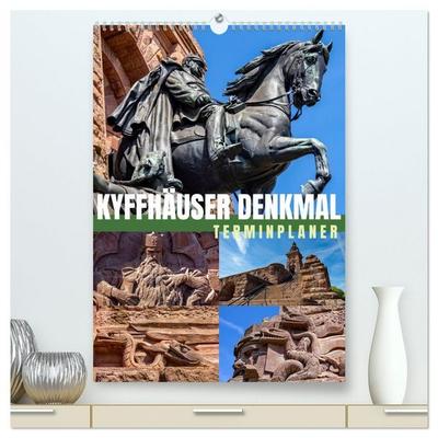 Kyffhäuser Denkmal - Terminplaner (hochwertiger Premium Wandkalender 2026 DIN A2 hoch), Kunstdruck in Hochglanz