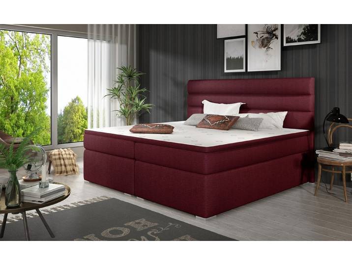 Fun Möbel Boxbett Schlafzimmerbett FESTO in Stoff inkl. Bettkästen (inkl. Kaltschaumtopper)