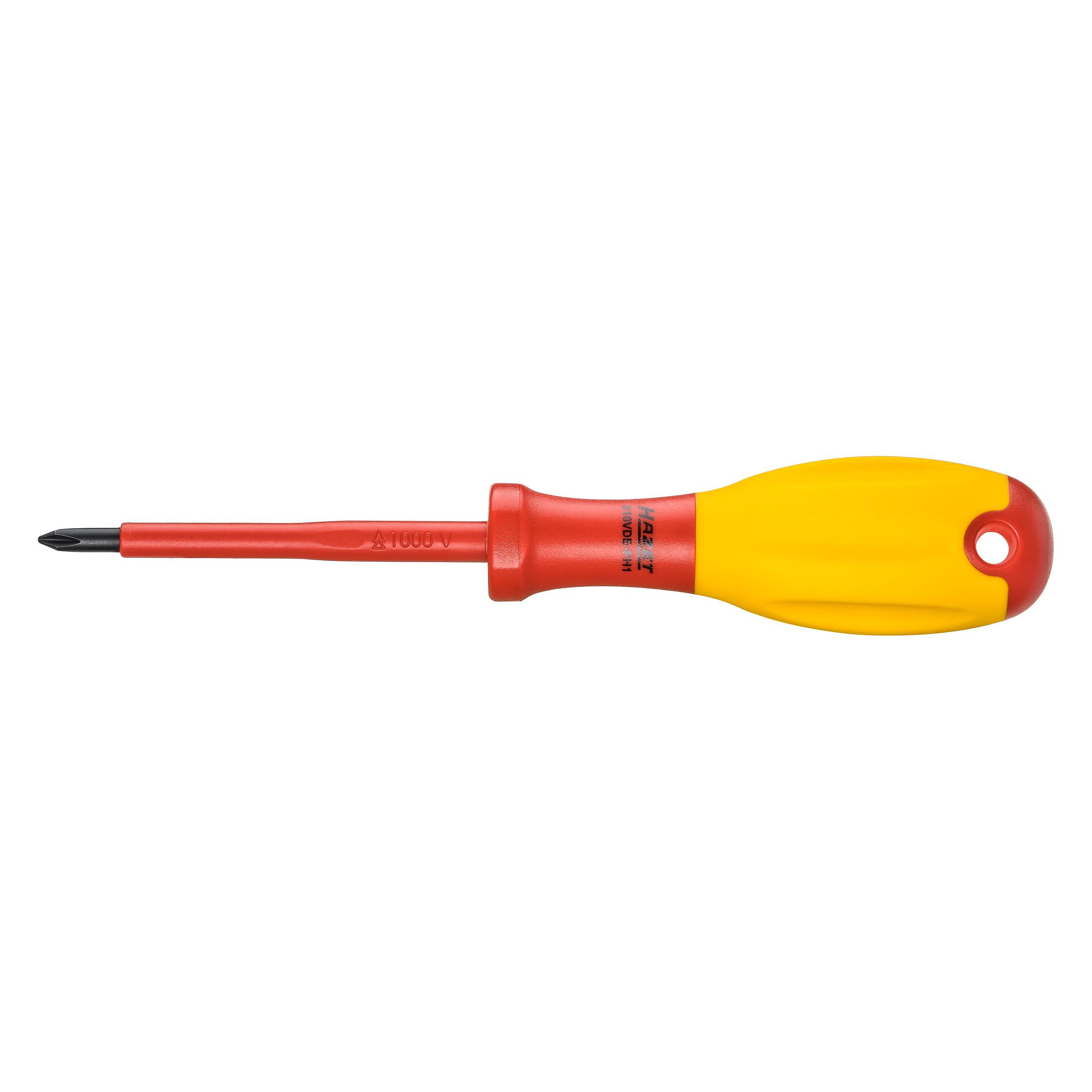 Hazet Elektriker-Schraubendreher schutzisoliert 810VDE-PH1 Kreuzschlitz Profil PH PH1 (Phillipps-Kreuzschlitz (PH)) (810VDE-PH1)