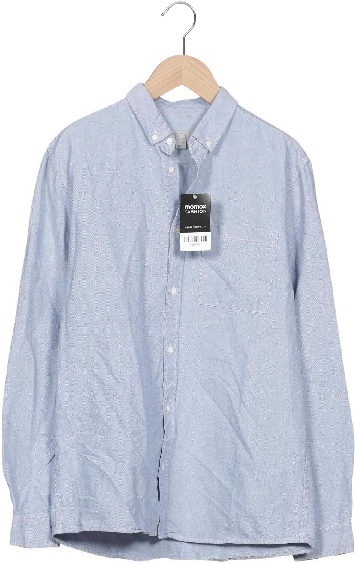 COS Herren Hemd, Hellblau, Gr. S, Baumwolle - Second Hand