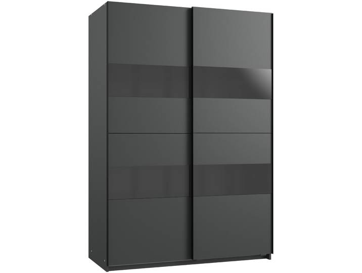 Kleiderschrank Akshay graphit Holzwerkstoff B 135 cm