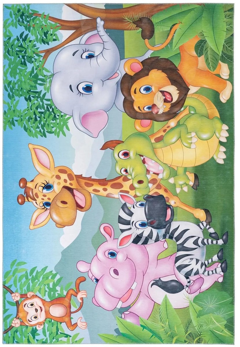 Dutch XXL Kindervloerkleed Sympathy Jungle Multikleur 160 x 230 cm