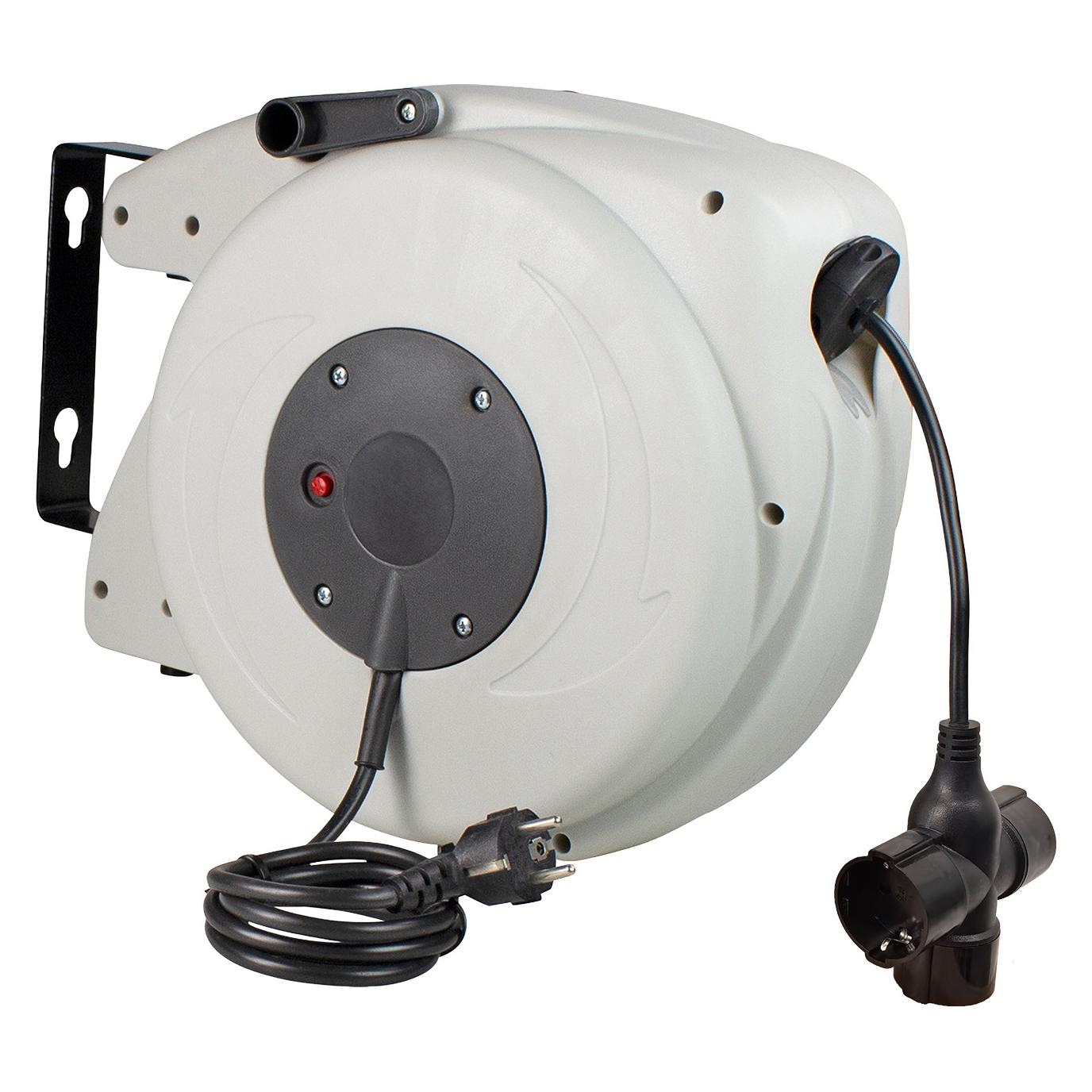 As - Schwabe Automatik Kabeltrommel 20 m, 3-fach Anschluss (20 m, 1.50 mm²) (12652)