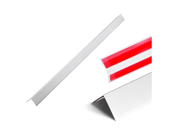 VEVOR Cornière Protection d'angle Murale en Alliage Aluminium 50 x 50 x 1217 mm Lot de 12 Angle 90° avec Ruban Adhésif\, Protection Contre Les Chocs pour Mur de Salon\, Cuisine\, Bureau\, Espaces Publics