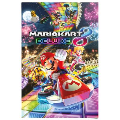 Poster REINDERS "Mario Kart 8 - deluxe", bunt (farbe bild(er): bunt), B:61cm H:91,5cm T:0,1cm, Papier, Bilder, Poster