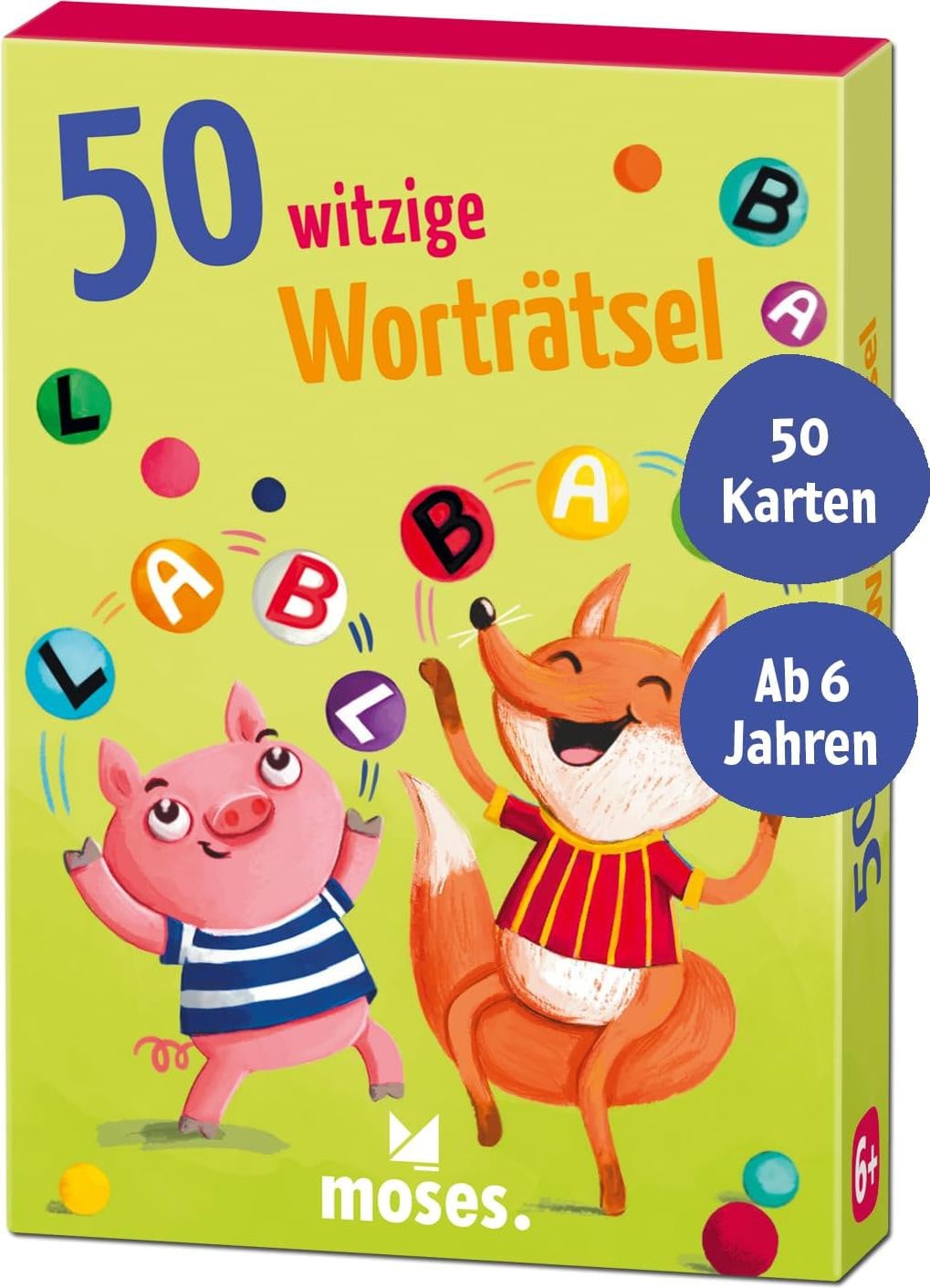50 Witzige Worträtsel van Moses Verlag