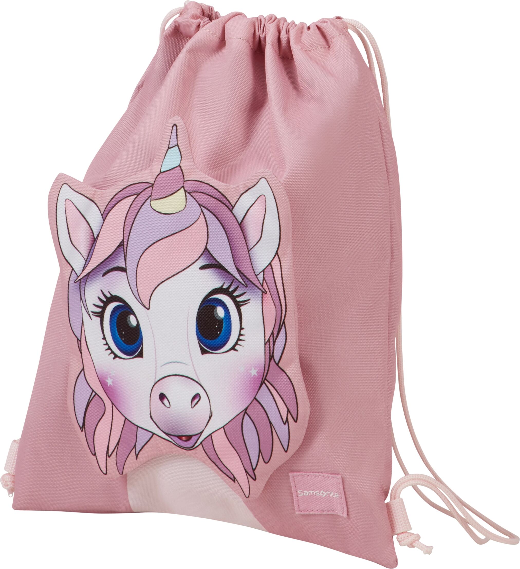 Turnbeutel SAMSONITE "Samsonite Kids", Kinder, Gr. B/H/T: 29cm x 37cm x 2cm, rosa, PET, Taschen Turnbeutel, Handgepäcktasche, pflegeleichtes Material, strapazierfähig