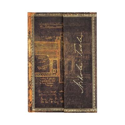 Hardcover Notizbuch Tesla, Skizze einer Turbine, Mini, Liniert, Gebundene Ausgabe von Paperblanks, Paperblanks, 978-1-4397-5463-4
