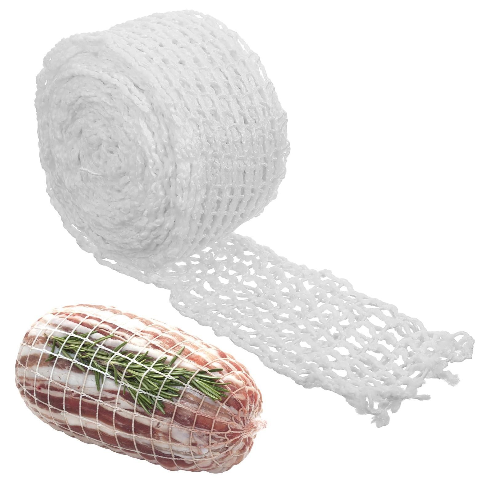 Dripio Vleesnet Wit Elastisch 5 meter met 18 gaatjes voor braadstukken en roulades