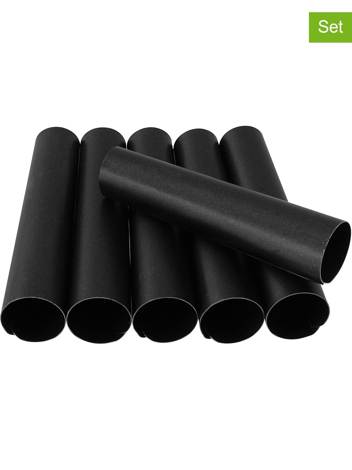 Zenker 6er-Set: Schaumrollen "Patisserie" in Schwarz - (L)6,5 x Ø 1,7 cm - onesize